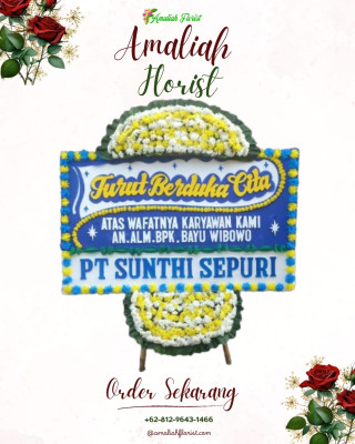 Papan Bunga Duka di Mane